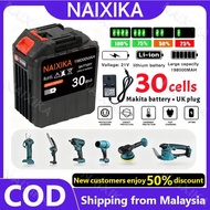 NAIXIKA 198000mah 30cells 21V lithium battery Rechargeable battery Makita Batteries for Power Tools