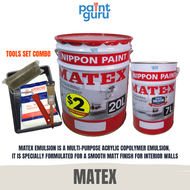 Nippon paint Matex Emulsion (20L / 7L) Excellent Hiding Anti-Fungus Resistant