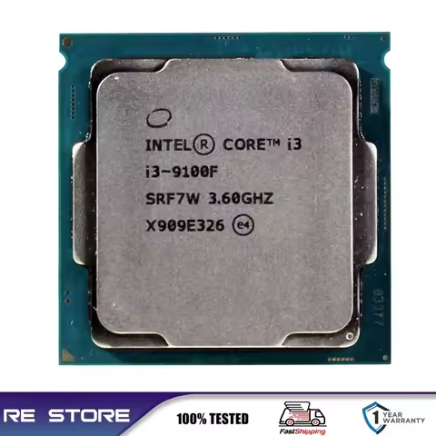 Intel Core i3 9100F 3.6GHz SRF7W/SRF6N 4-Core LGA 1151 cpu processor