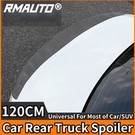 RMAUTO 120CM Universal Car Rear Truck Spoiler Carbon Fiber Spoiler Wing Lip Glossy Black Rear Truck 