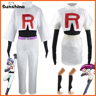 Anime Jessie James Cosplay Costume Team Rocket Jessie Musashi James Kojirou Halloween Cosplay Costum