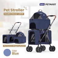 BELLO PET STROLLER DOUBLE DECKER LD03F -LokaMart 25