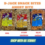 D-Jack Angry Bites Corn shape snacks, Makanan Ringan , Keropok. Halal