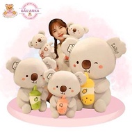 Koala Bear Stuffed Animal Feeding a Milk Bottle - ANKA Premium Koala Bear Holding a Bottle