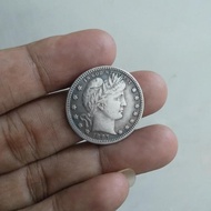 Koin 1897 USA Liberty Quarter Dollar