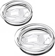 sweetfamily 2 Replacement Lids for Stainless Steel Tumbler Travel Cup,3.1 to 3.15 INCH Cup Mouth Com