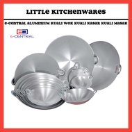 E-Central 8"-12"  Aluminium Kuali Wok Kuali Kasar Kuali Masak Kuali UnPolish Kuali Unpolish Kuali Ca