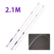 1.8M/2.1M Shimano UL Spinning Fishing Rod Soft Tail Raft Rod 2-Section Advanced Matte Purple Straigh