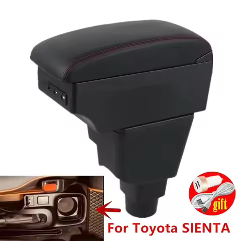 For Toyota SIENTA Armrest box For Toyota SIENTA car armrest box center storage box Retrofit USB char