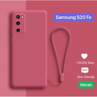 Samsung M12 A32 4G A72 4G Case Silicone Casing Strap Softcase Handphone