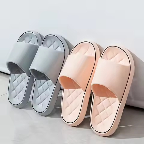 Big size 48-49 Women Slippers Summer Light Soft EVA Shower Shoe Men Home Bathroom Slipper Massage Co
