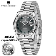 Original PAGANI DESIGN Japan NH36 Men Watches DD40 Stainless Steel Automatic Mechanical Waterproof L