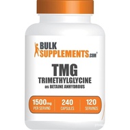 BulkSupplements.com TMG Capsules - Trimethylglycine as Betaine Anhydrous, TMG Supplement - Gluten Fr