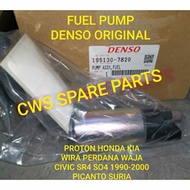 DENSO ORIGINAL JAPAN FUEL PUMP PROTON HONDA KIA WIRA PERDANA SATRIA PUTRA CIVIC SR4 SO4 PICANTO SURI