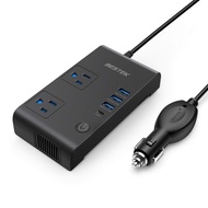 200W Power Inverter, DC 12V to AC 110V Car Inverter with Total 7.8A 4 USB Ports Multi-Protection Car