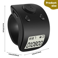 Mini Digital LCD Electronic Finger Ring Hand Tally Counter 6 Digit Rechargeable Counters Clicker