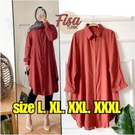 Ready Atasan Wanita \Tunik Crincle \Fisa Tunik \Size Tunik Jumbo Xxxl