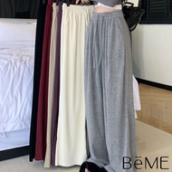 Women's Loose Casual Pants Smooth Color Three-Quarter Legs