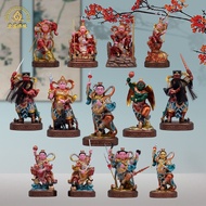 Wuying 13cm General Statue Monkey King Third Prince Erlang God Nezha Rai Zhenzi Zhao Kang Resin Wors