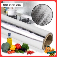 Waterproof Oil-Resistant Aluminum Foil Wallpaper Sticker 100x60cm - YK-292