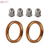 high quality [ HAWT ] 4x Exhaust Gaskets 18291-216-000 18291-MN5-650 For  CB500/550 VF500/700/750