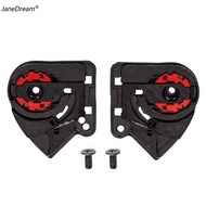 JaneDream Pair Motorcycle Helmet Shield Base Holder Replacement Visor Lock Base Parts Windscreen Hol