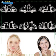 SUSUN Crown Headband Romantic Party Decoration 16/18/40/50/60/70/80/100th Birthday