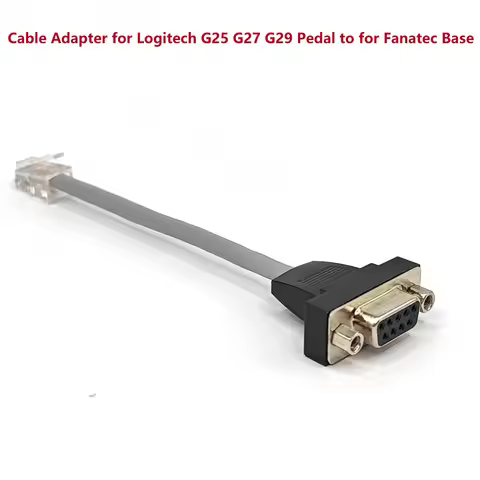 Cable Adapter for Logitech G25 G27 G29 Pedal Connect to for Fanatec Base