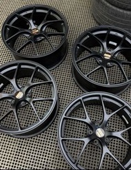 二手正品BBS RI-D航空鋁鍛造19吋拆車鈴 數據：19 8.5J et43 5x112 適用奧迪 A3 S3 A4平治CLA35 45 大眾GTI 大眾 CC Mini F60 F55車型