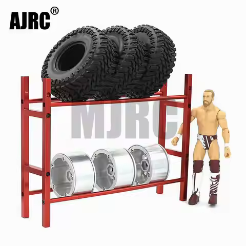 AJRC 1/10 Scale 1.9 2.2 Wheel Rim Tire Storage Rack for RC Crawler Traxxas TRX-4 TRX-6 Axial SCX10 D