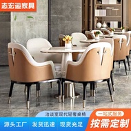 Luxury Table and Chair Set for Internet Celebrity Milk Tea Shops, Modern Coffee Shops, Meeting Rooms