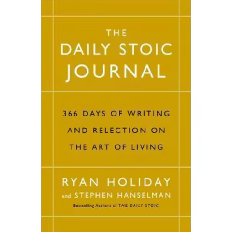 The Daily Stoic Journal 366 Days Of Writing And Reflection On The Art Of Living Ryan Holiday Profile