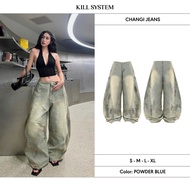 CHANGI low-rise backless jeans - KILL SYSTEM