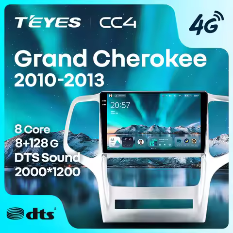 TEYES CC4 For Jeep Grand Cherokee WK2 2010 - 2013 CarPlay Android Auto 2DIN Car headunit Autoradio C