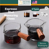 Espresso shot Measuring Glass Espresso Measuring shot Glass Double Spout Espresso Shot Glass 60 75ml