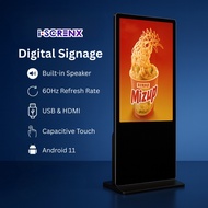 ISCRENX 43" 49" 55" Floor Standee Digital Signage |Touch Screen Advertising  for Retail & Mall Mesin