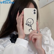 【E hot 69】 lINE-DRAWN TINY MAN Case Huawei P20 P30 Pro P30 P40 Lite Mate 20 30 30E Pro Phone Case Soft Touch Silicone Cover Cartoon Shell