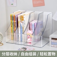 Desk Acrylic File Storage Box Student Book Bookshelf Office Organizing Shelf Transparent Desktop Boo