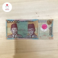Uang Kuno 100000 Rupiah 1999 (Soekarno Hatta)