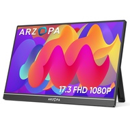 ARZOPA Portable Monitor 17.3 A1M 1080P FHD HDR IPS Laptop Computer Display HDMI USB C Game Monitor E