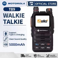 ZELLO Walkie Talkie Motorola T89 4G WIFI SIM CARD Network Radio IP54 waterproof 5000KM GPS intercom 