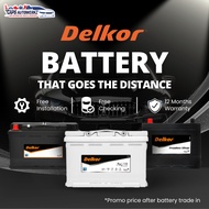 [Installation Provided] DELKOR Car Battery | EFB AGM Car Lorry Van Battery | Shop Install / On-site.