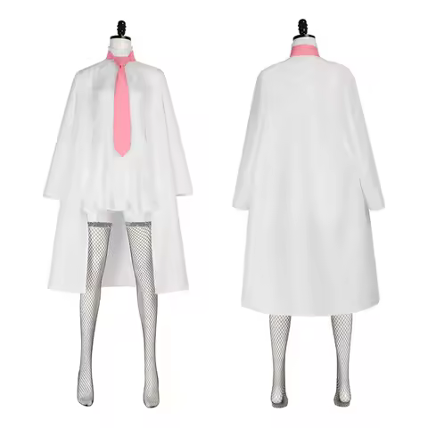 ◀◁☀Adult Cosplay Stussy Costume Anime CP0 Stussy White Dress Shawl Uniform Cloak Blonde Short Hallow