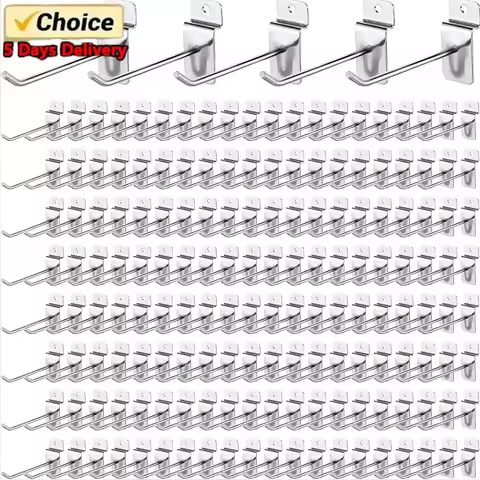 100PC Supermarket Shelf Slot Plate Hook Jewelry Display Shelf Accessories Single Line Hooks Slot Pla