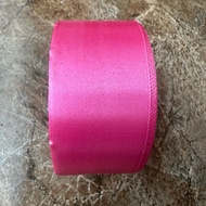 Rose Pink Satin Ribbon 4 cm 25 yards 23 meters Instant Delivery to Jogja Area