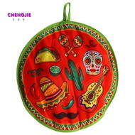 12inch Cloth Bag for Burrito,Portable Tortilla Warmer Pouch Home for Microwave Restaurant Food Panca