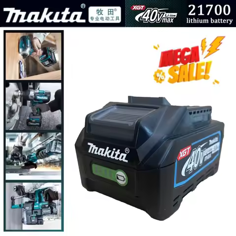 Makita 40V MAX XGT Lithium Ion Battery 5.0AH Original Battery BL4020 BL4025 BL4040 BL4050 BL4080 for