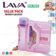 LAVA VALUE PACK TB5003 & LBX835 Tumbler Lunch Box Set / 2in1 Bekas Makanan