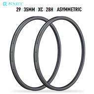 RYET 29er Full Carbon MTB Rim 35mm Height 28H XC Mountain Bike Hookless Tubeless Ready 29 Inch Boost
