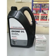 MITSUBISHI 5w40 engine oil 4L fully Synthetic CF MZ320362 FREE oil filter